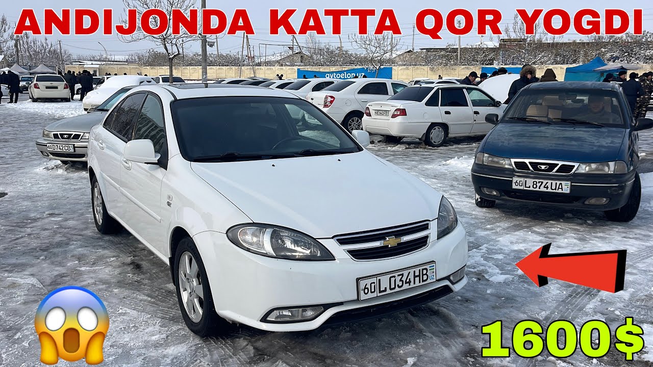 23 YANVAR ANDIJONDA QOR YOGDI JENTRA KOBALT NEKSIYA LASETTI NARXLARI PASAYDI VARIANT BARTER BOR 😱