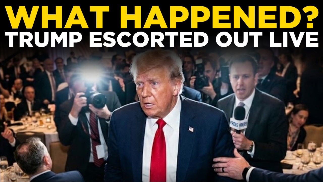 Breaking News LIVE: Secret Service Escorts Trump Out of Press Conference | World News LIVE