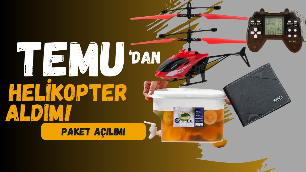 Temu'dan Helikopter Aldım! Uçuyor Mu?😅