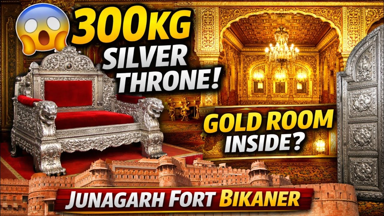 Junagarh Fort Bikaner 🏰 | 300KG चांदी का सिंहासन 😲 | सोने का महल और शाही राज़!