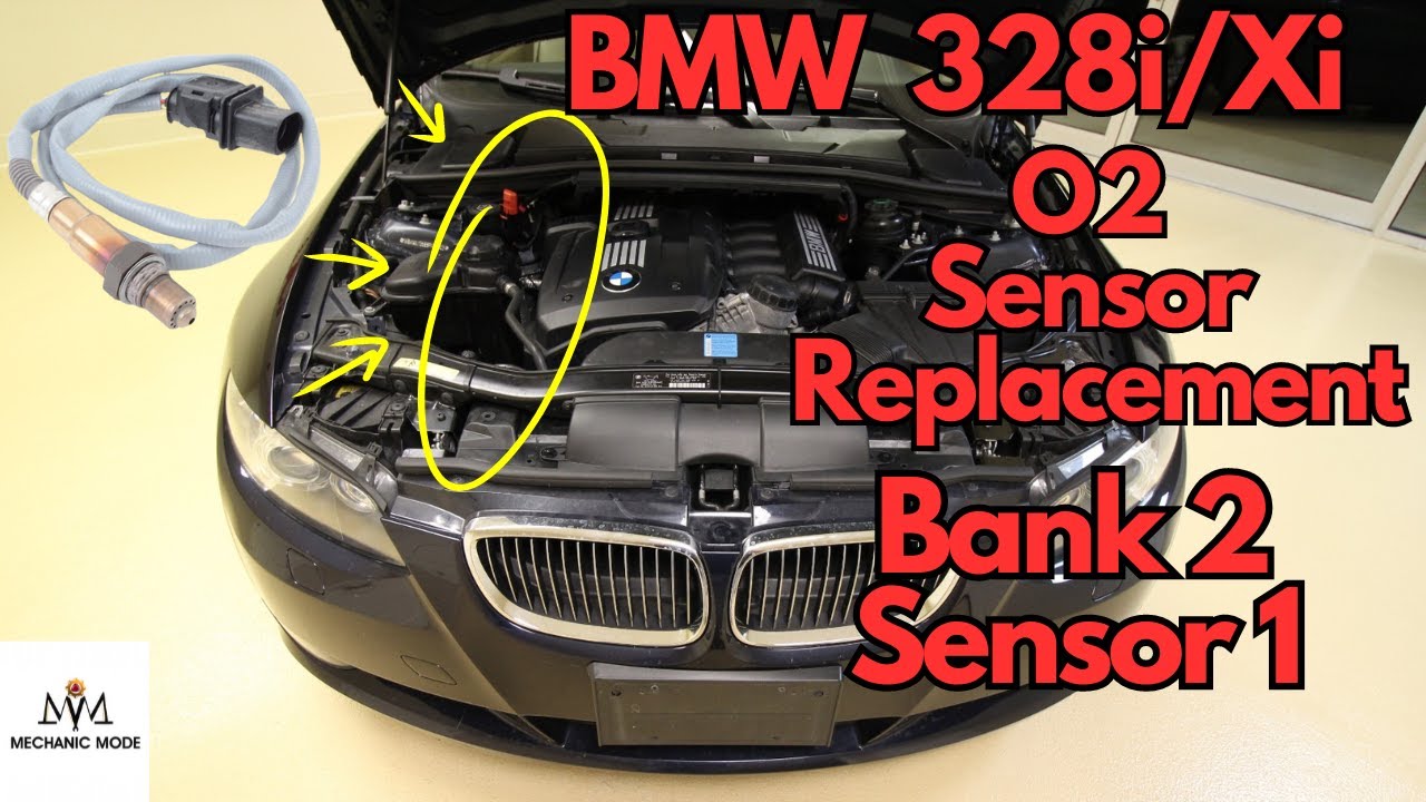 Замена датчика кислорода 2-го ряда BMW 328i 2006-2013 гг. (10 минут работы)