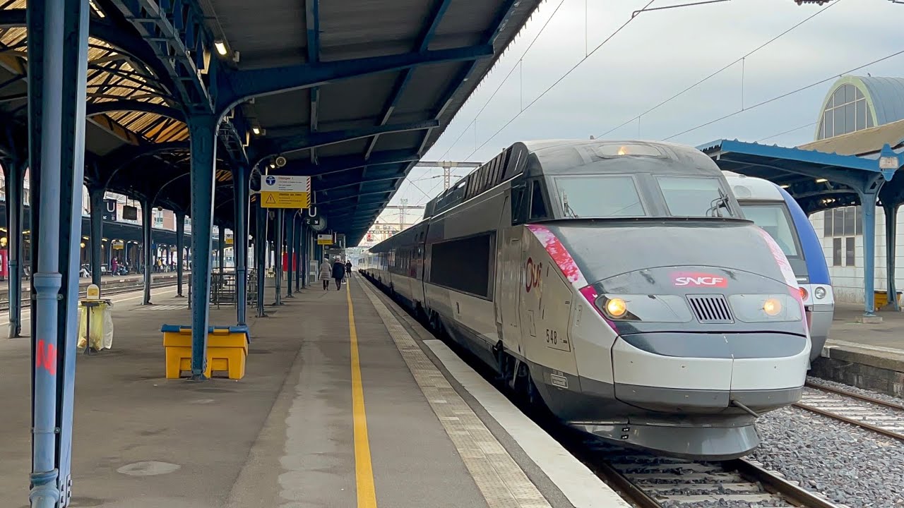 Ausfahrt des TGV R&eacute;seau in Colmar | SNCF | Gare de Colmar | TGV Colmar - Paris Est