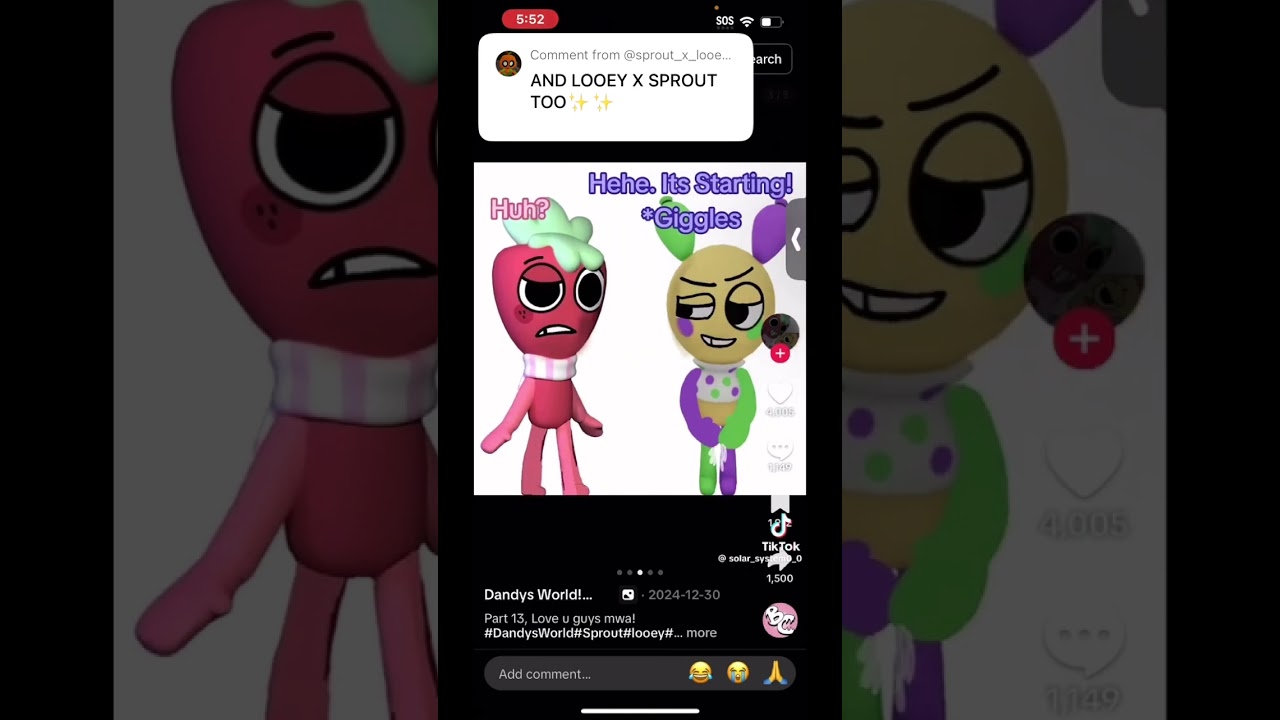 Sprout X Looey #dandysworld #fypシ #youlikethat #tiktok #edit #roblox #heat