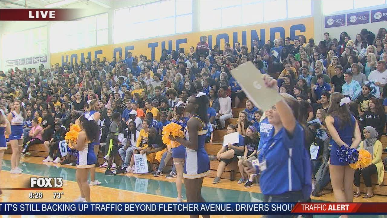 FOX 13 Pep Rally: Auburndale High School