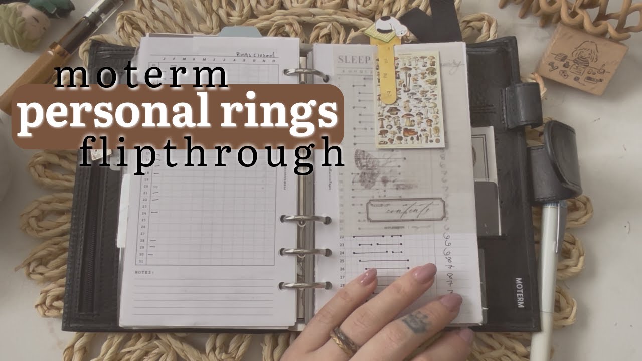 moterm personal rings planner flipthrough | march 2025 updated