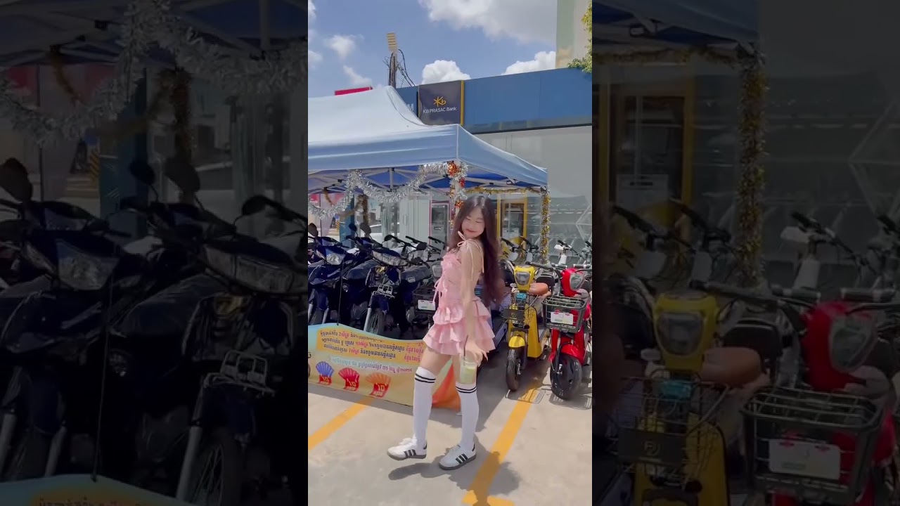 ហេងៗចេញជិះម៉ូតូម្ង៉ៃ អូសម៉ូតូ2 គីឡូ😭💔