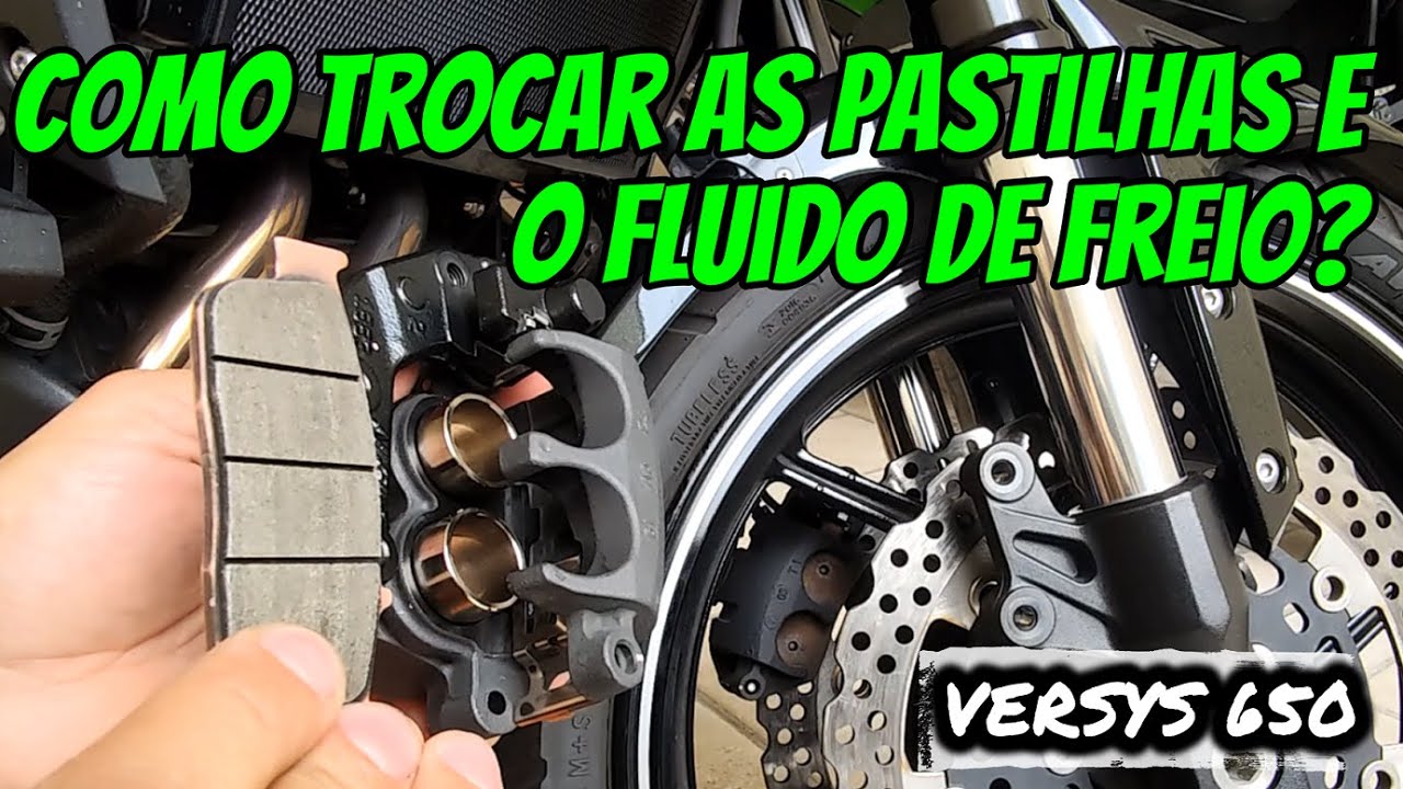 TROCA DE PASTILHA e FLUIDO de FREIO - VERSYS 650