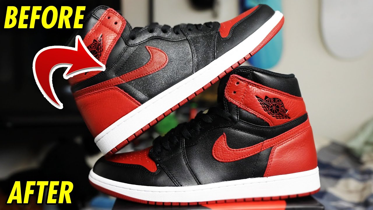 HOW TO REMOVE GLITTER FROM AIR JORDAN 1S!