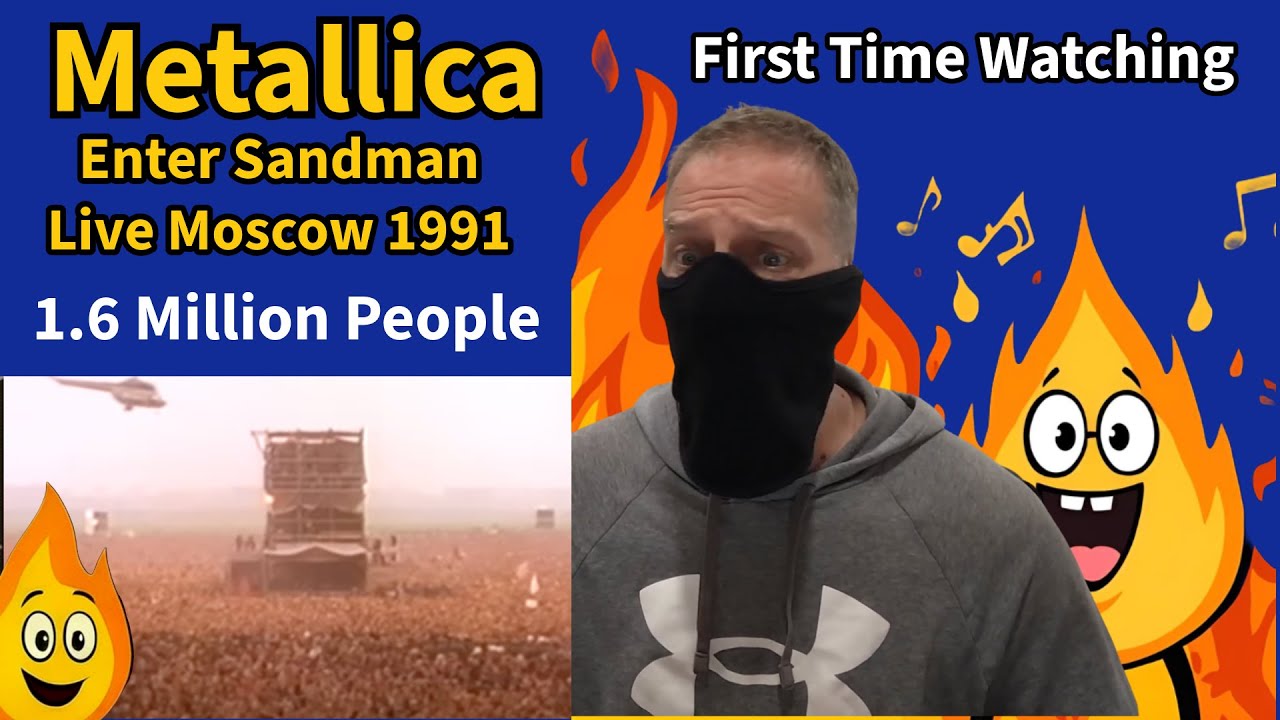 First Time Hearing Metallica – Enter Sandman LIVE Moscow 1991 Reaction | 1.6 Million Fans INSANE
