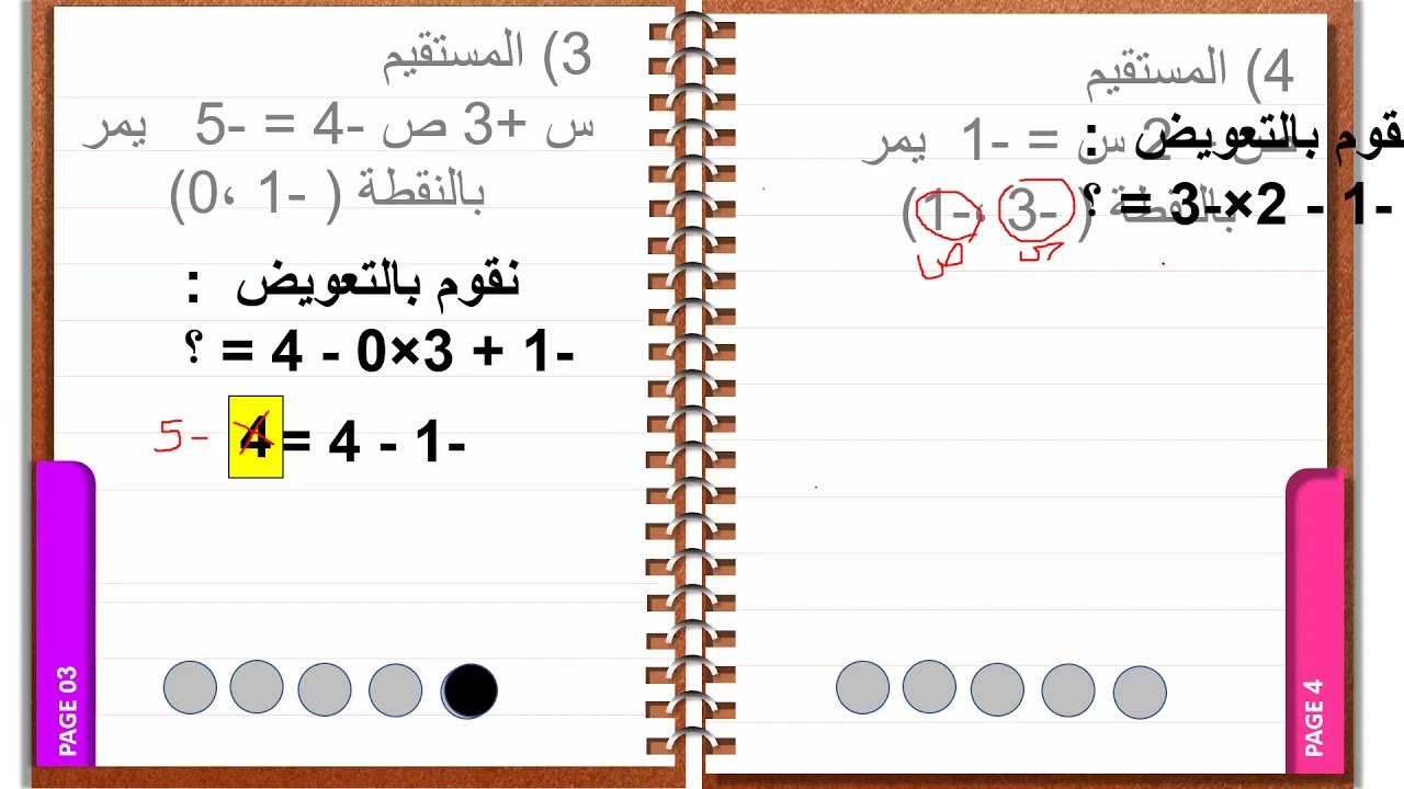 رياضيات الصف التاسع / هندسة الاحداثيات ( حل أسئلة الامتحانات النهائية ) جزء 1