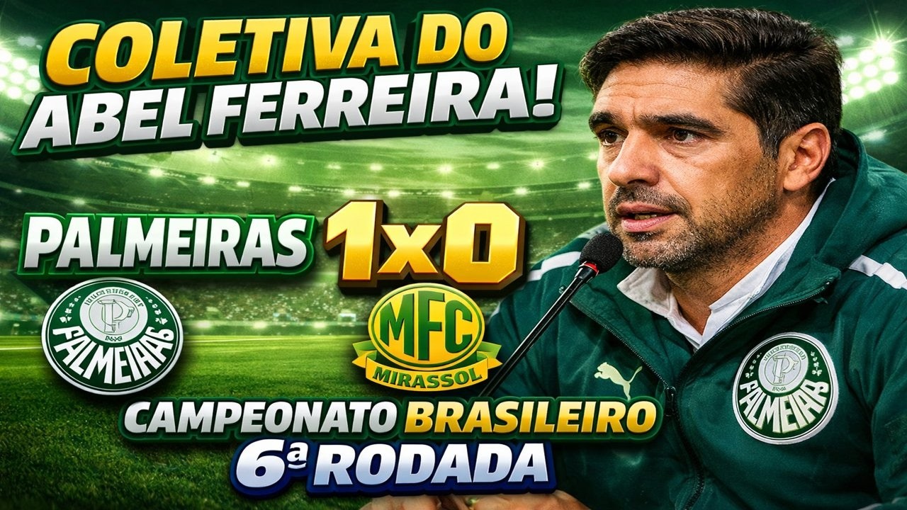 🔥 ABEL FERREIRA SURPREENDE NA COLETIVA APÓS PALMEIRAS 1X0 MIRASSOL! VEJA TUDO O QUE ELE DISSE! 🟢🐷