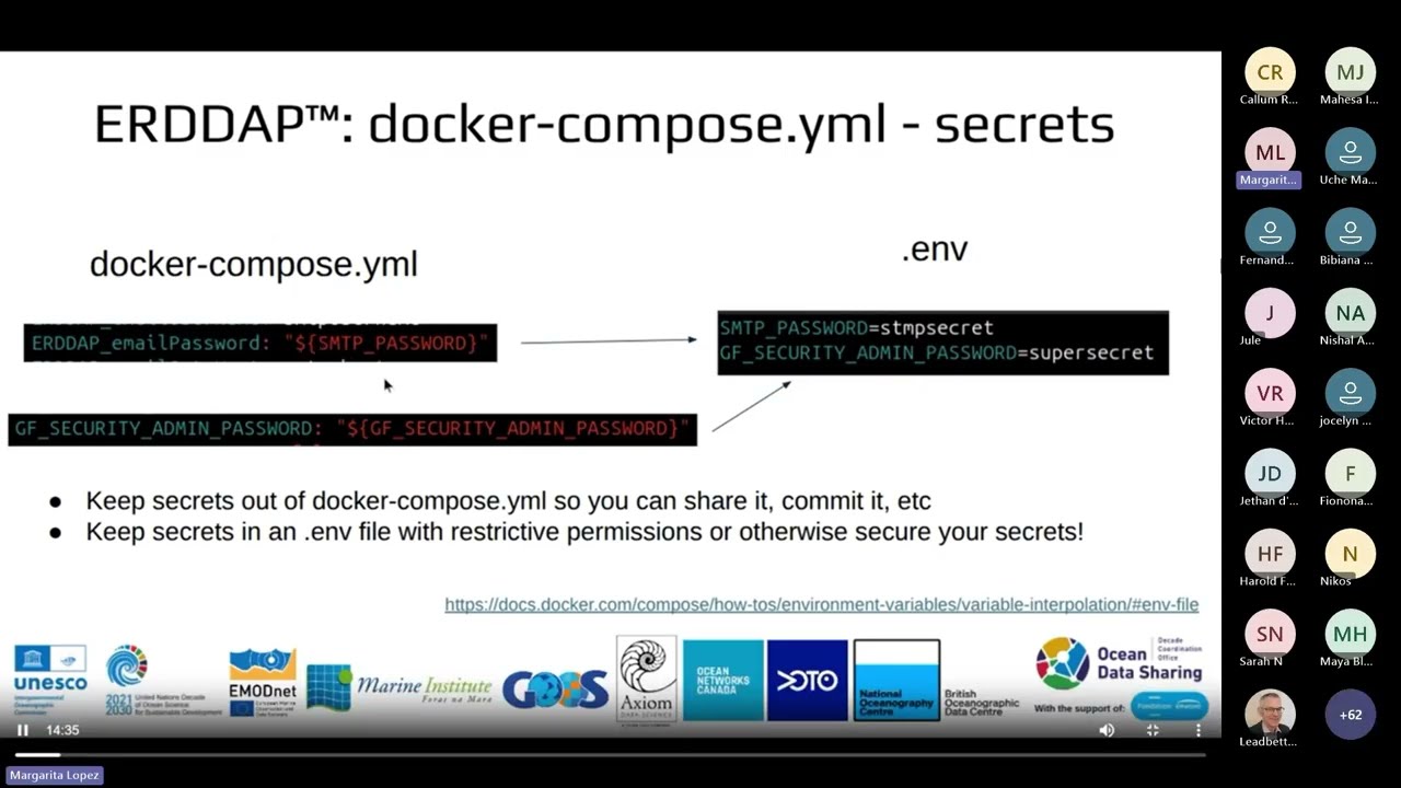 DCO ODS Data Sharing Software webinar- Session 2: Getting started with ERDDAP