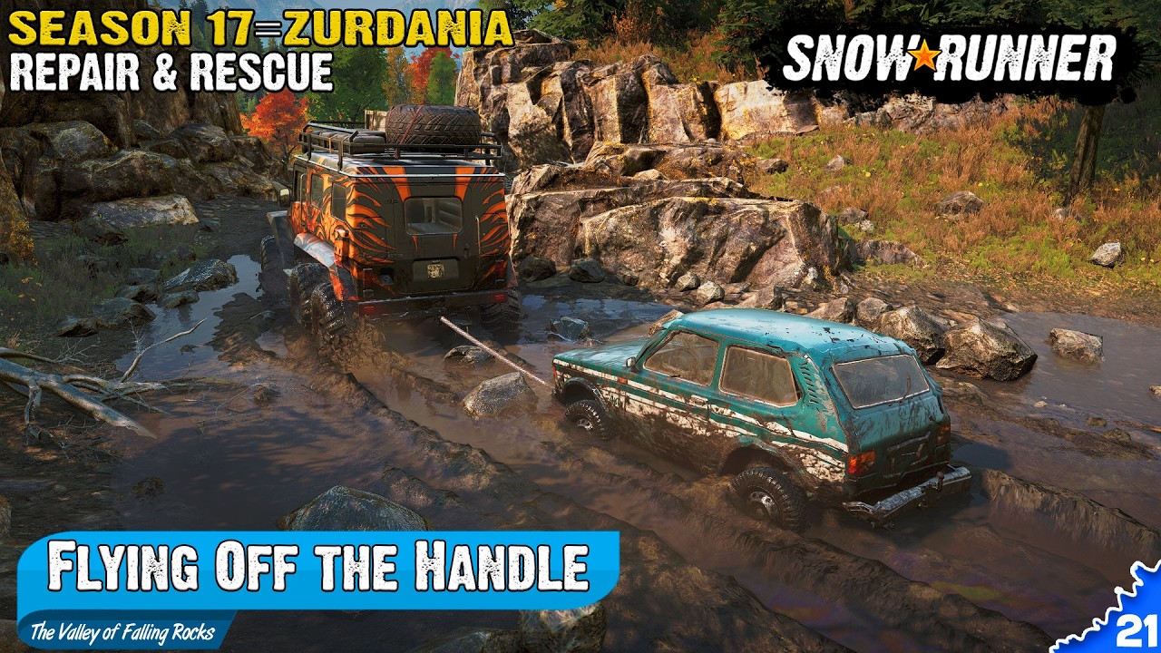 SnowRunner : Sezonul 17 | The Valley of Failling Rocks : Flying Off the Handle