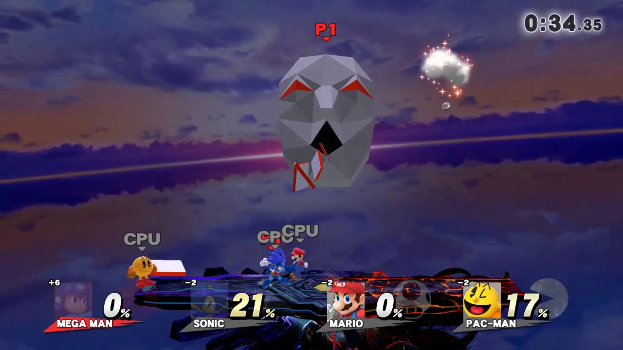Wii U - Super Smash Bros for Wii U - Final Destination - Mega Man, Sonic, Mario, PAC-MAN