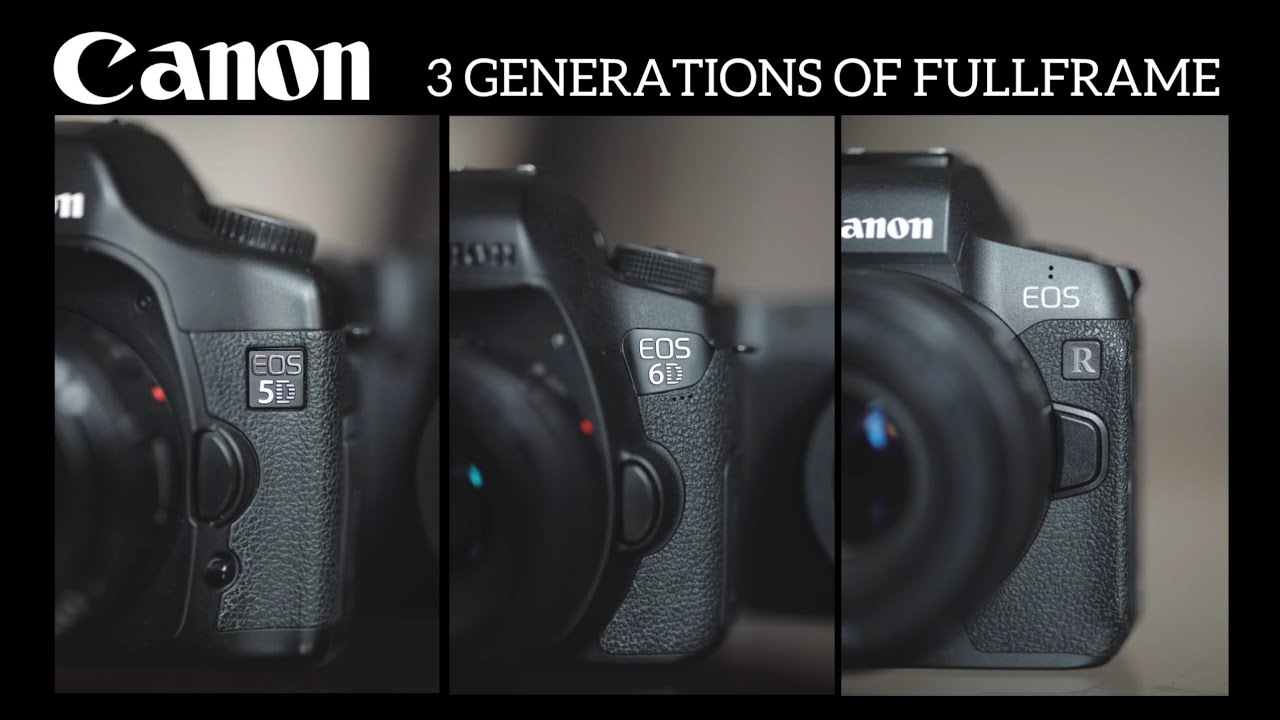 A short comparison. Canon Fullframe over the years - 5D  6D  EOS R
