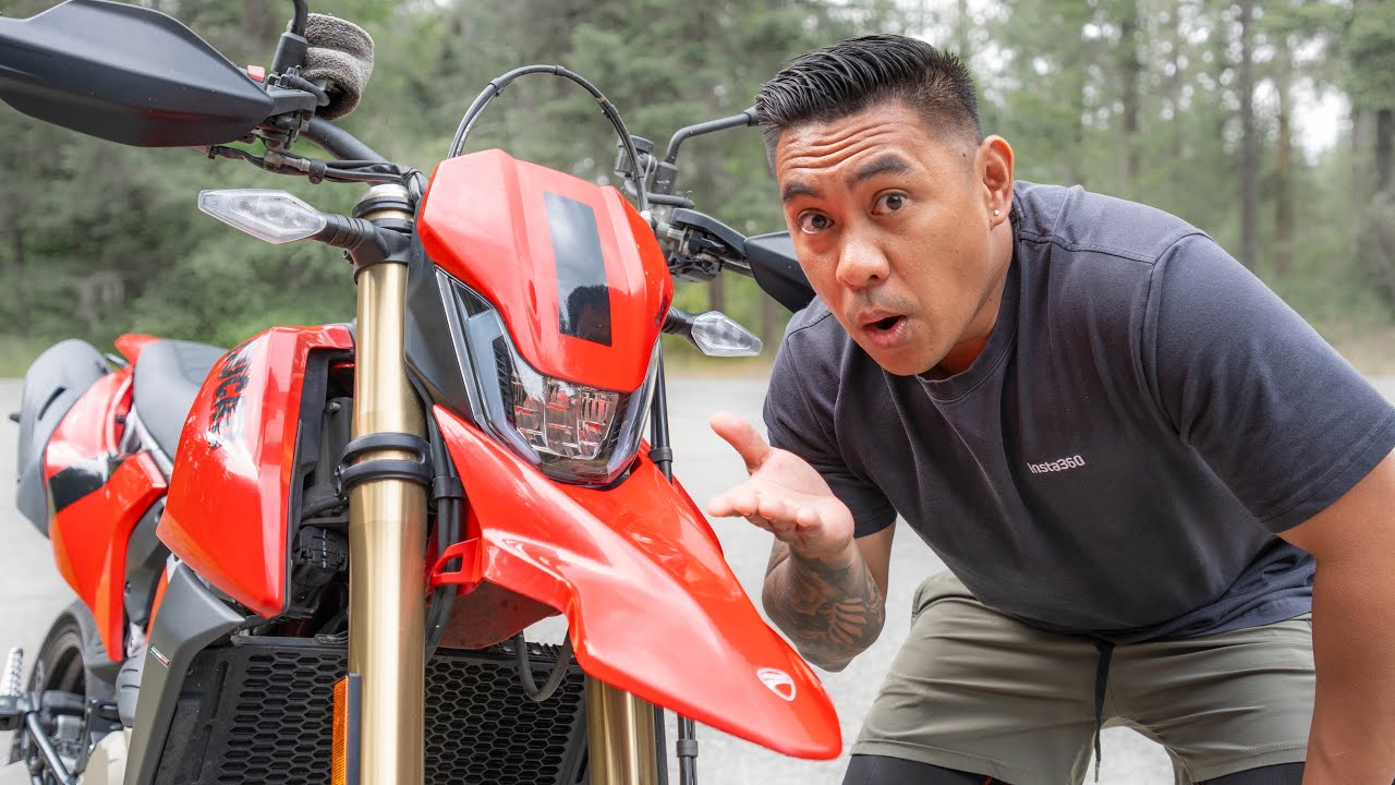 I traded my Yamaha R9 for a Ducati Hypermotard 698 Mono