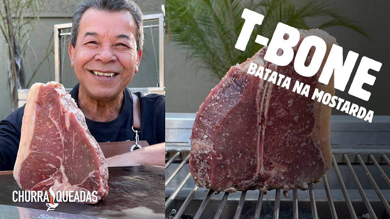 T-Bone com Batata na Mostarda I Churrasqueadas