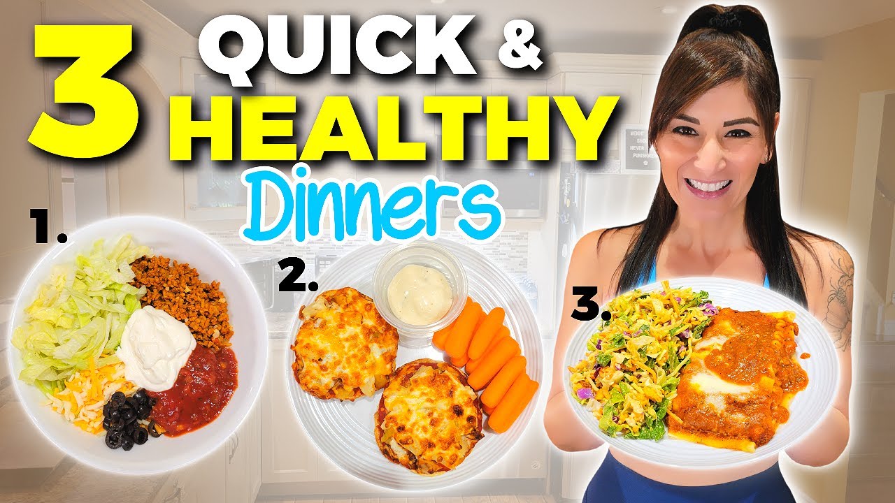 I ate THESE 3 Quick and HEALTHY Dinners to Lose 130Lbs