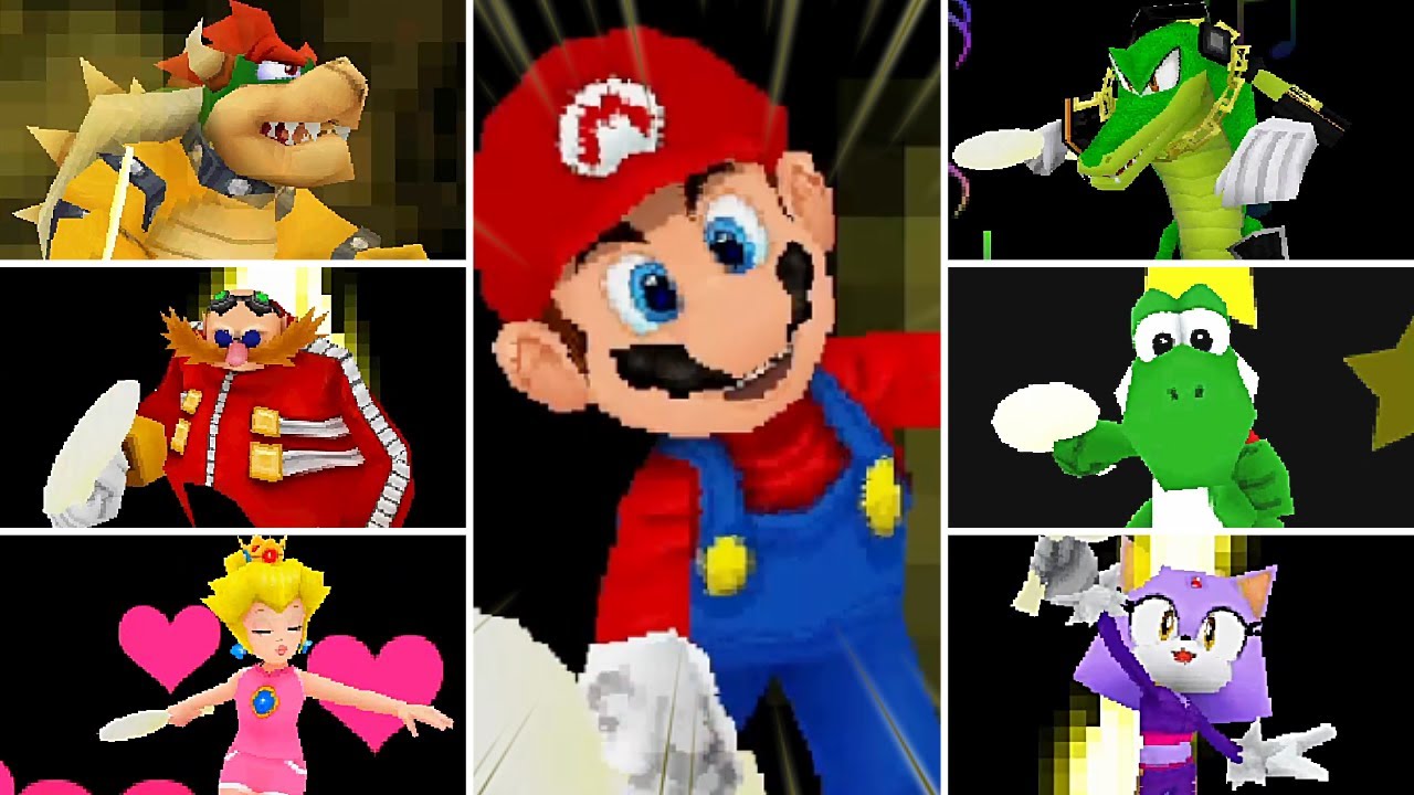 Mario & Sonic at the Olympic Games [DS] - Dream Table Tennis (All Special Moves)