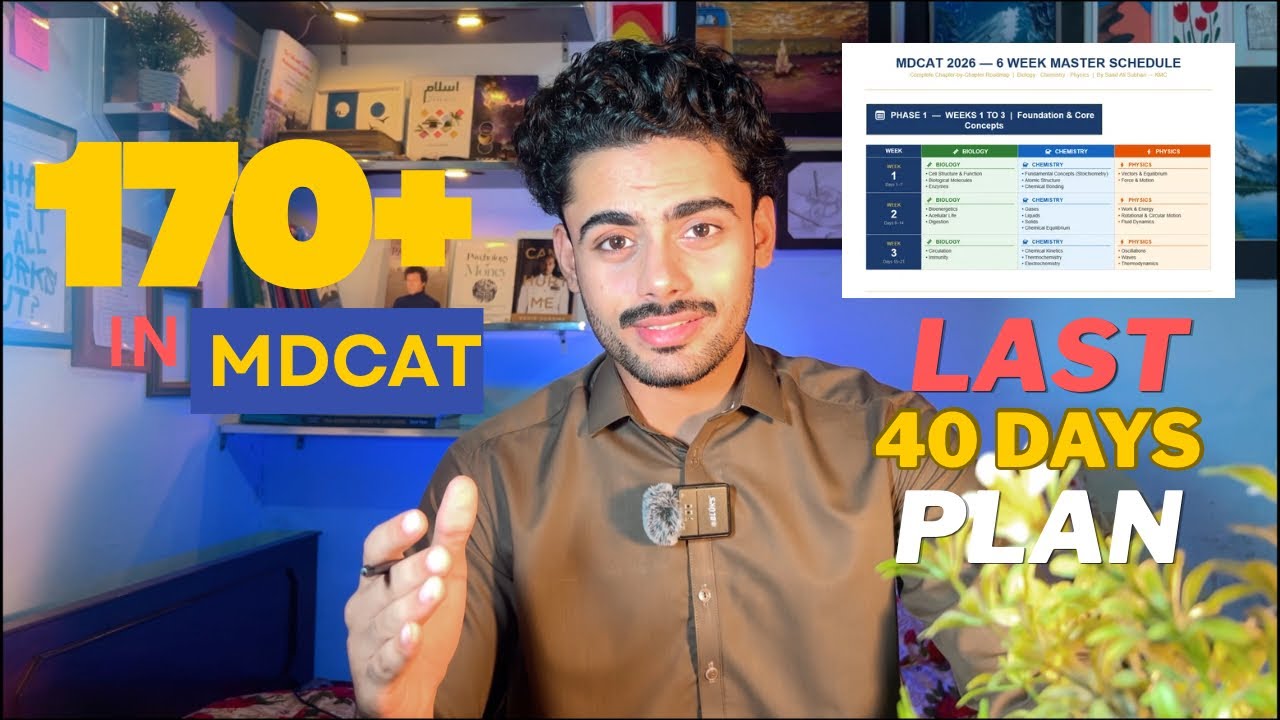 How I Cracked MDCAT in Only 40 Days | Complete Roadmap PDF + Notes PDF