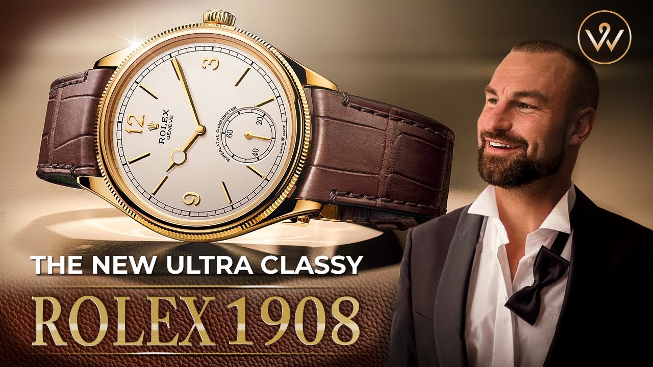НОВЫЕ ультраклассные часы Rolex 1908 с открытой задней крышкой! Официальные часы
