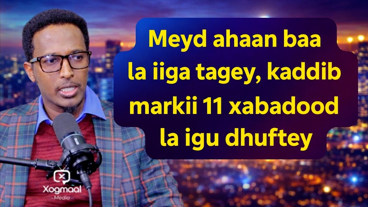 Meyd ahaan baa la iiga tagey, kaddib markii 11 xabadood la igu dhuftey