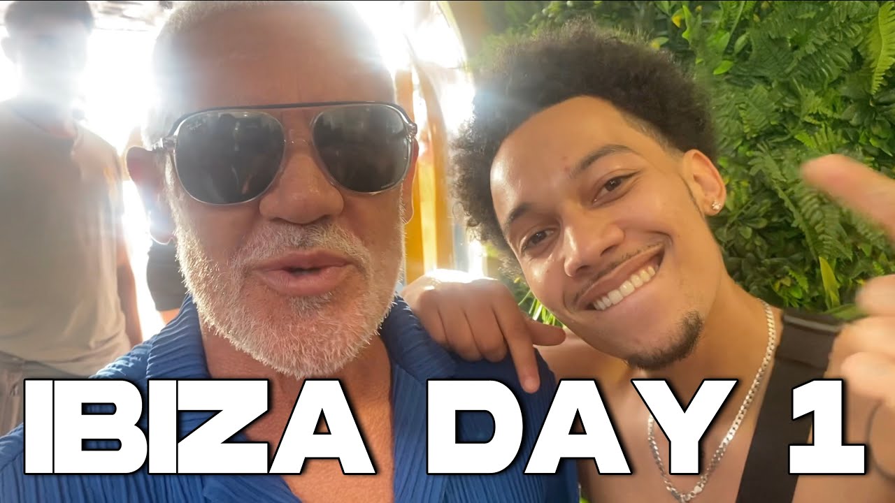 HOMIES IN IBIZA DAY 1 OCEAN BEACH w/ WAYNE LINEKAR | Darnell Vlogs