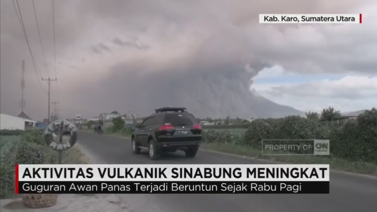 Dahsyatnya Letusan Gunung Sinabung di Karo, Sumatera Utara