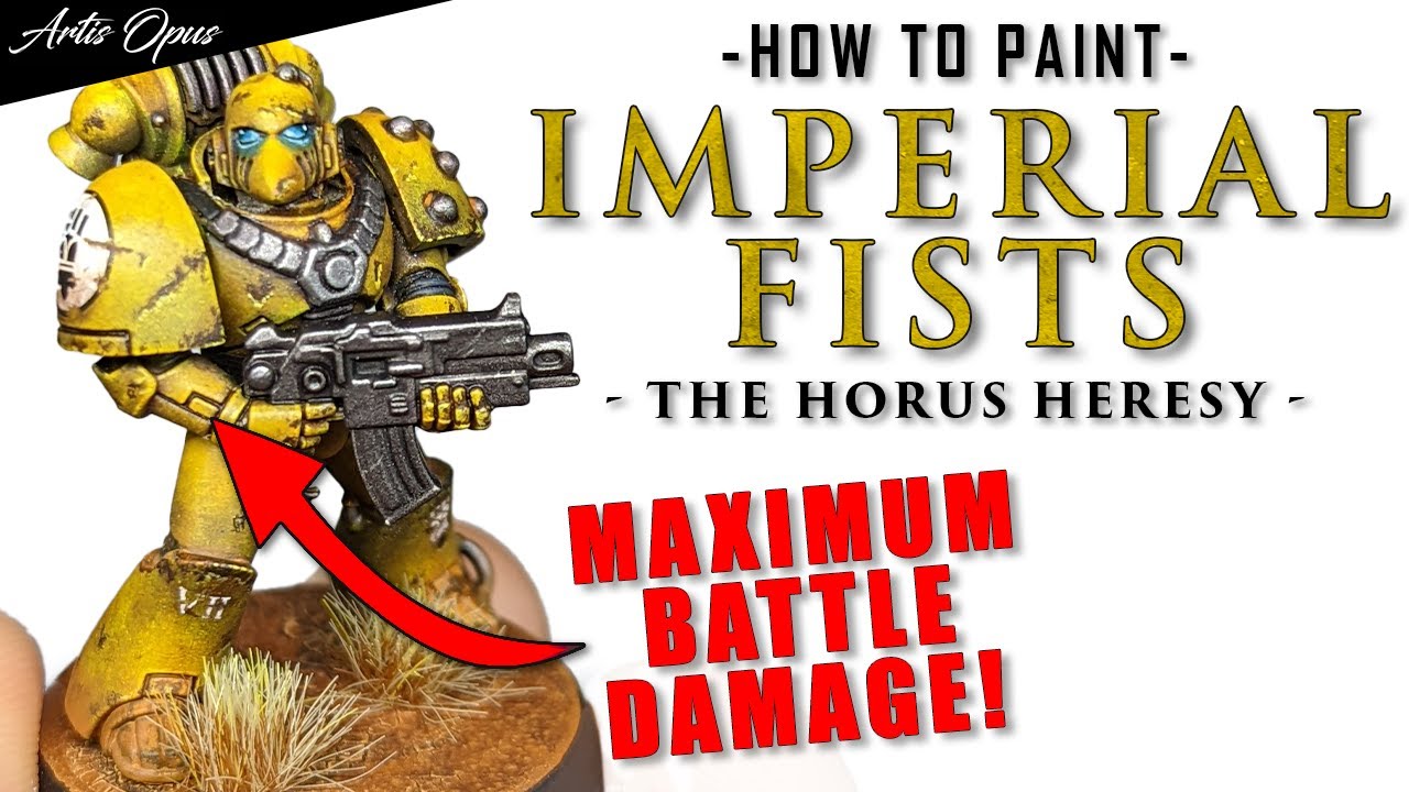 How to Paint Imperial Fists: Heavily Weathered