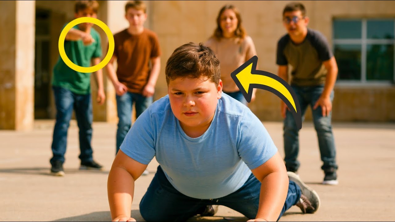 GAROTO GORDINHO É EMPURRADO NA FRENTE DE TODOS… MAS SUA REVANCHE É DE FILME