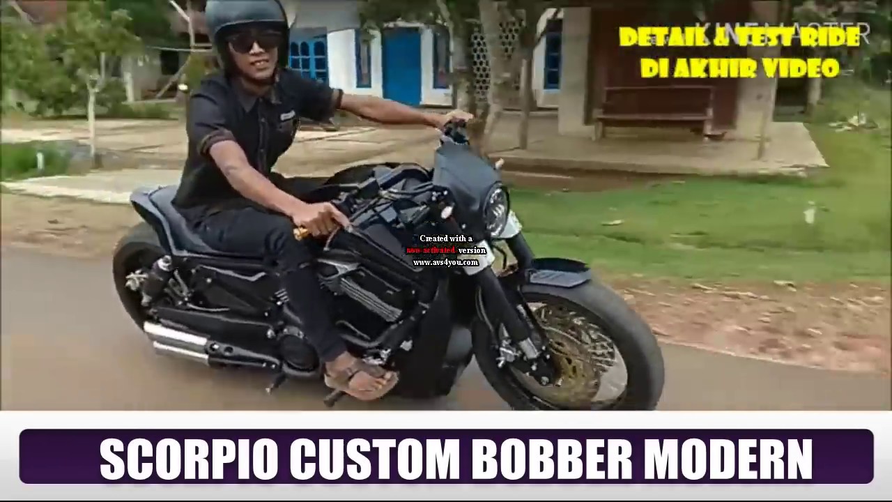 SCORPIO Modification HARLEY DAVISON Vrood- made by Nyleneh custom garage - scorpio bobber