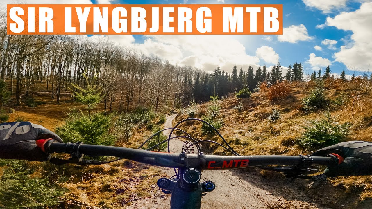 Sir Lyngbjerg MTB spor med fede sorte og røde features