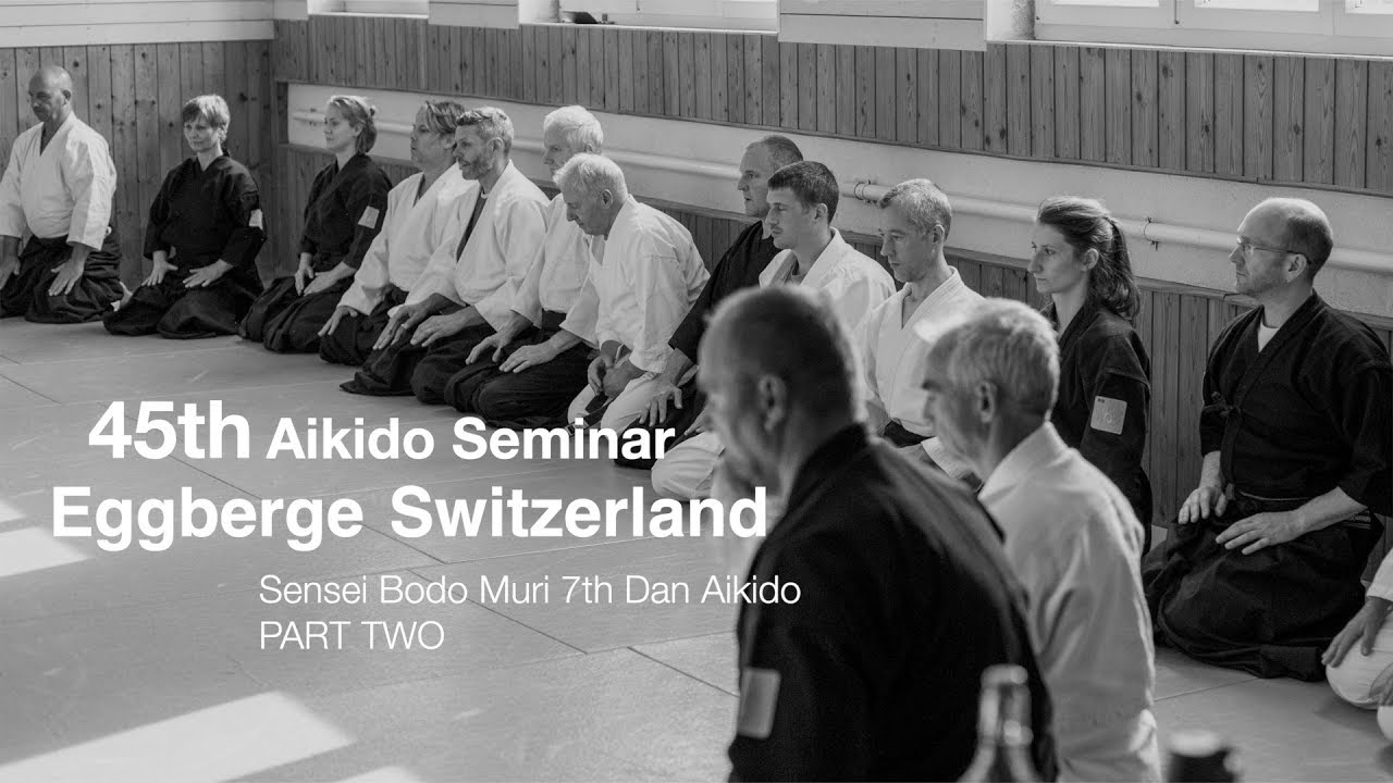 45th Aikido Seminar Eggberge Switzerland Sensei Bodo Muri 7th Dan Aikido Part TWO