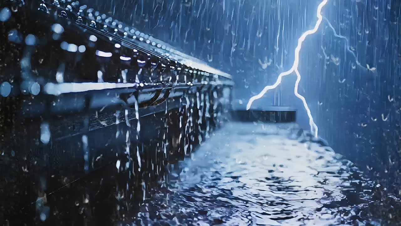 Heavy Rain and Thunder Sounds for Sleeping Instantly | Deep Sleep & Relaxation