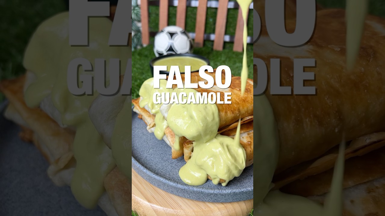 Falso guacamole sin aguacate, la salsa m&aacute;s famosa de M&eacute;xico #salsa #guacamole #comidamexicana