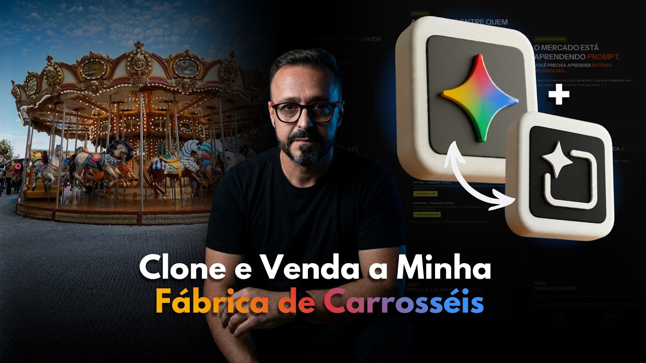 Live #105 | Clone e Venda a Minha Fábrica de Carrosséis (Google AI Studio + Gemini)