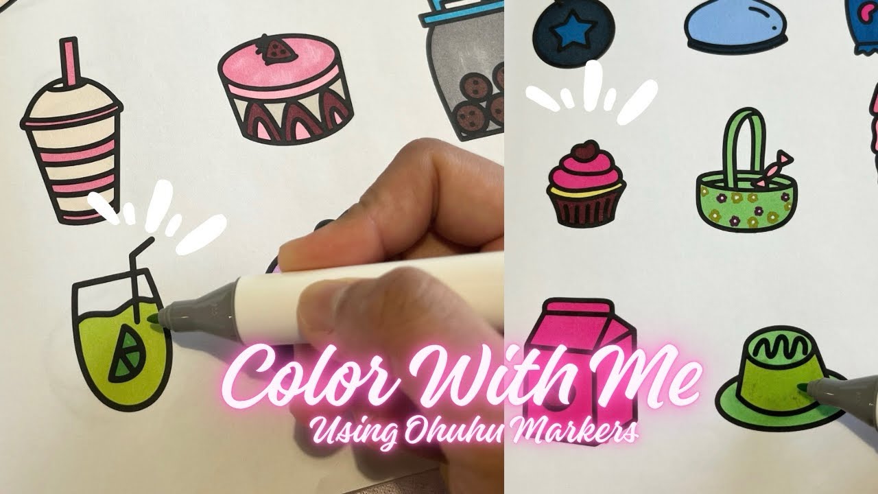 Super Fast Satisfying Coloring ASMR Video #adultcoloring #satisfyingvideo #coloringbook