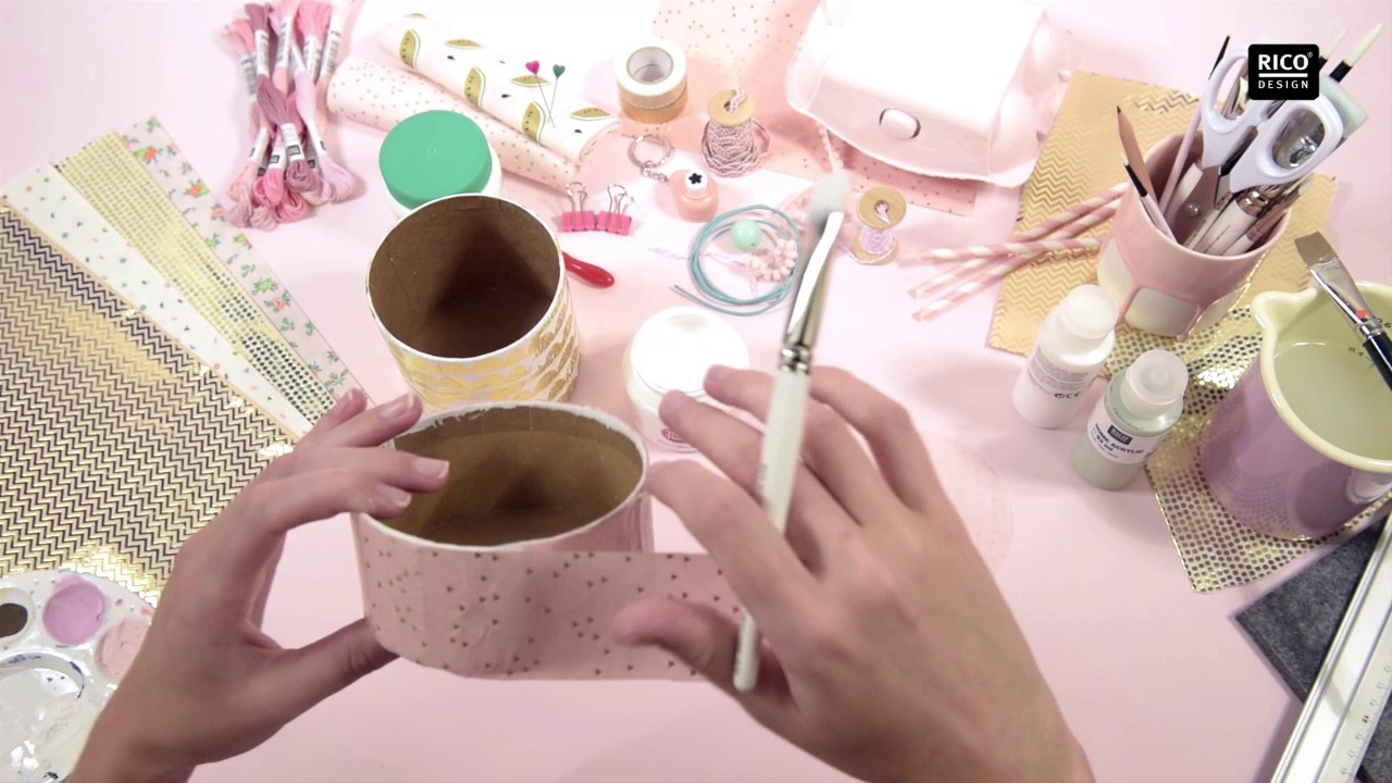 DIY-Tutorial: Dosen mit Paper Patch Papieren gestalten