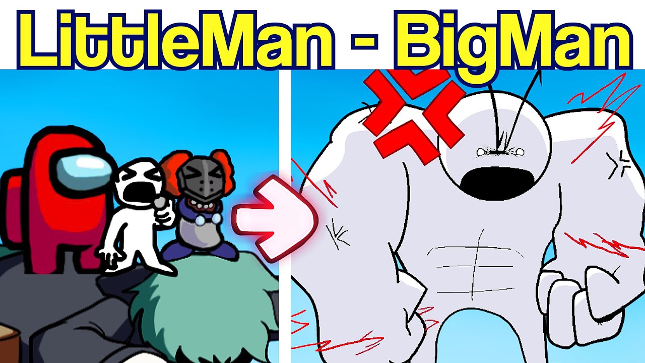 Friday Night Funkin': VS Little Man 2 (ft.Big Man & Tiky) FULL WEEK + Cutscenes - FNF Little Man Mod
