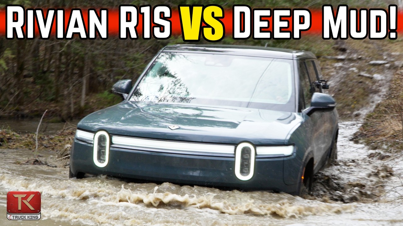 Can the Rivian R1S Make it Through THICK Mud? Hitting the Trails in this Electric SUV to Find Out