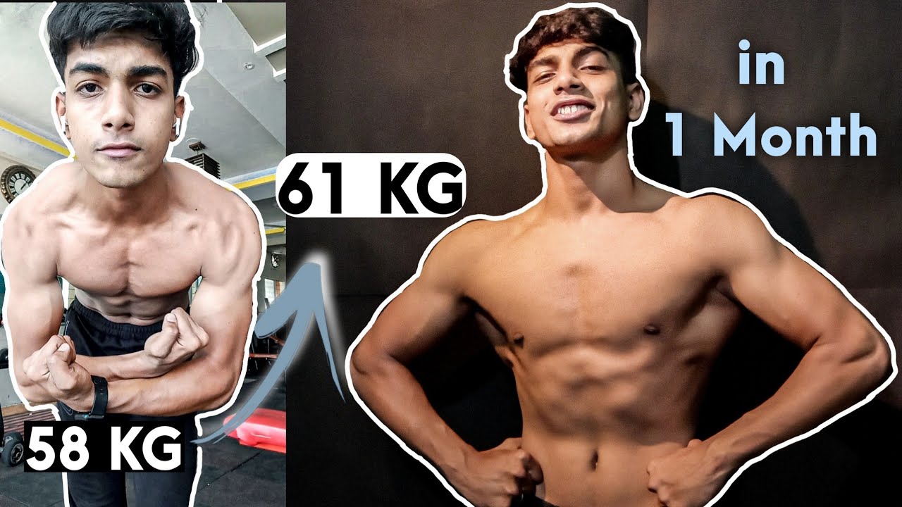 HOW I GAINED 3KG IN ONE MONTH | Skinny To Muscular Transformation