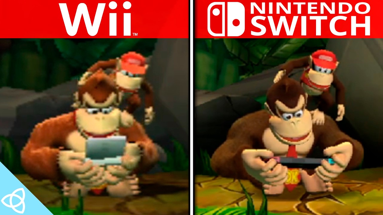 Donkey Kong Country Returns HD - Wii Original vs. Switch Remaster | Side by Side