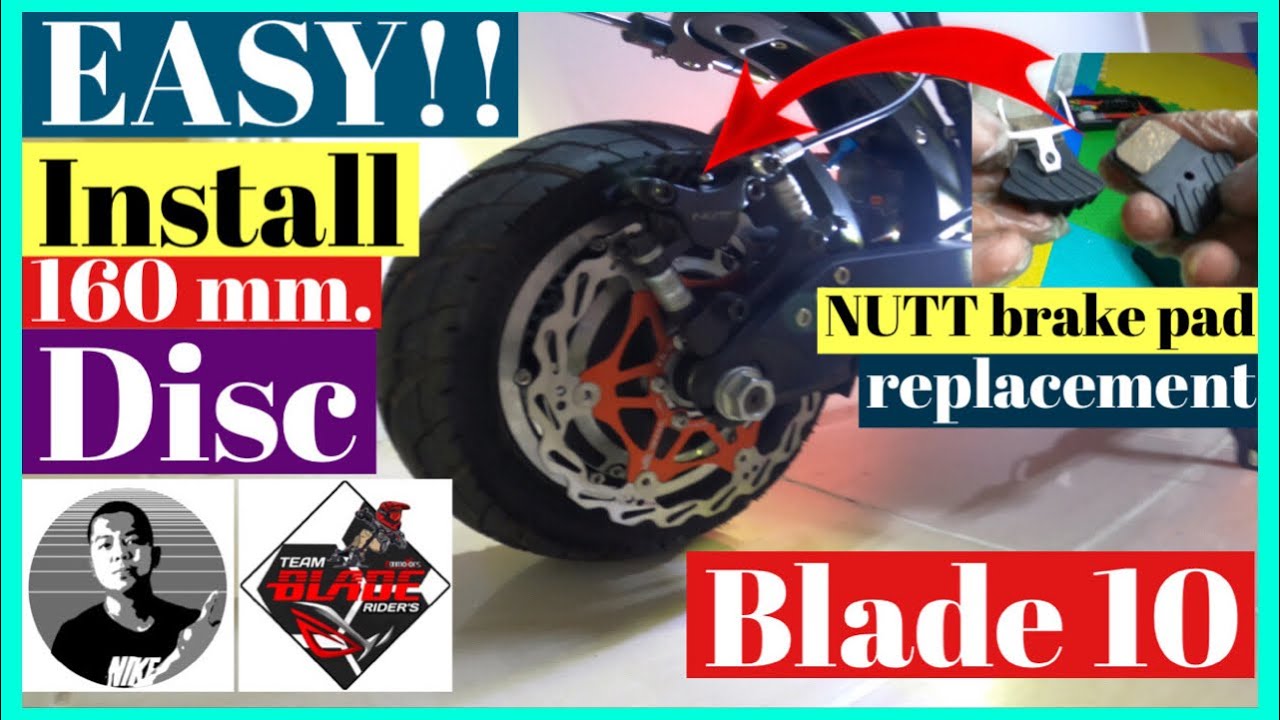 How To Easy Instal | 160mm ROTOR DISC + NUTT pad replacement | Blade 10  | James Angelo TV | Vlog.84