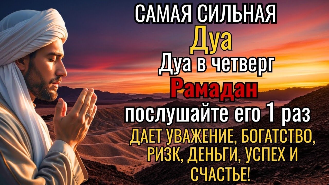САМАЯ СИЛЬНАЯ Дуа в четверг Рамадан Все желания сбываются#дуа 💯🤲