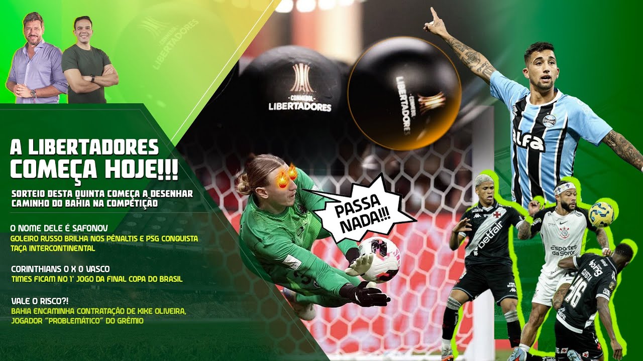 BAR FC LIVE #183 - SORTEIO DA LIBERTADORES! QUEM O BAHIA VAI ENFRENTAR?