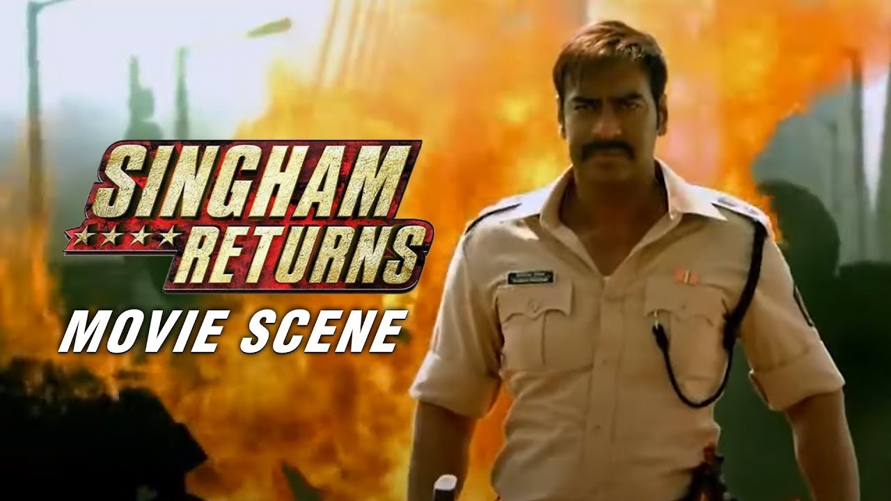 Singham Returns Сцена из фильма: Конвой Аджая Девгна подвергся нападению на море Link
