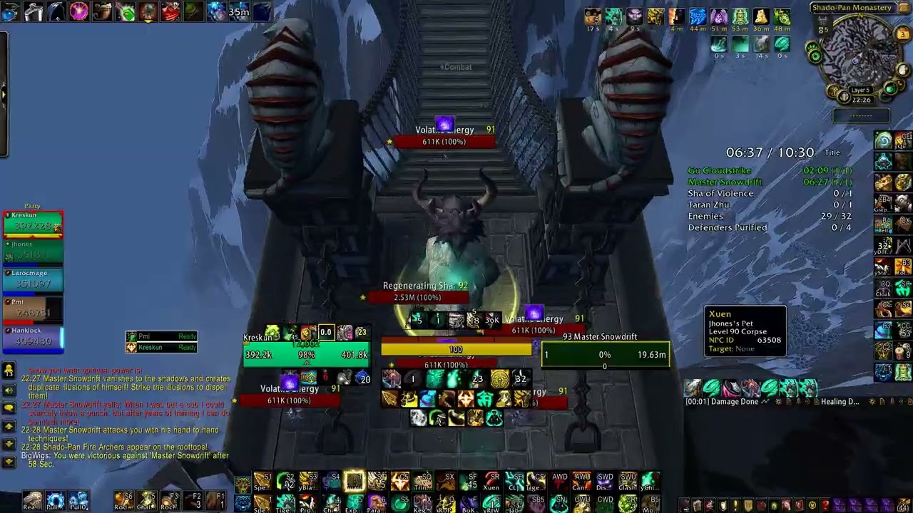 Shado-Pan Monastery Challenge Mode Season 1 Title Time (Brewmaster)