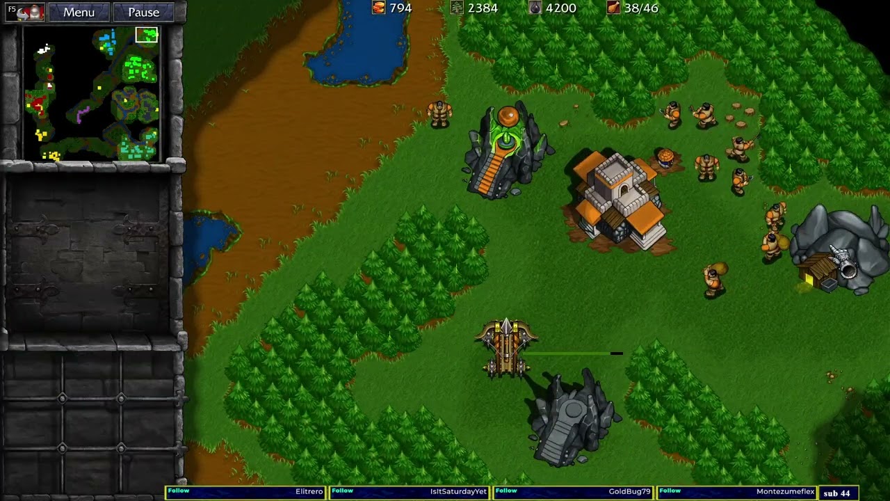 Warcraft 2 Remastered Bridge To Bridge Combat 4v4