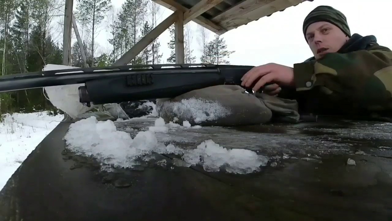 Насадка парадокс на МР-155, отстрел патронов с разной навеской пороха.