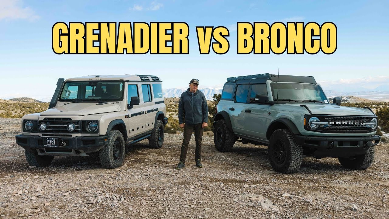 INEOS Grenadier против Ford Bronco: характеристики, цена и внедорожные возможности.